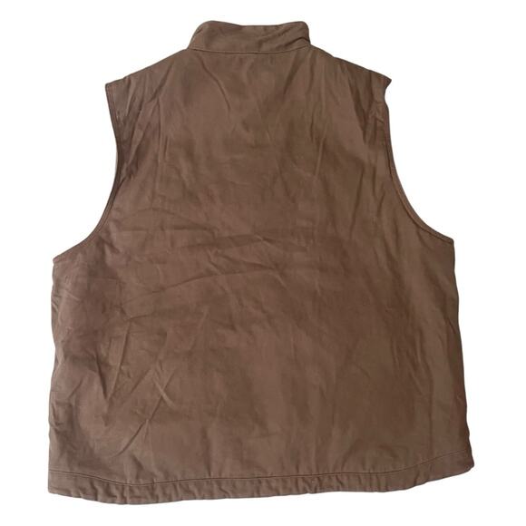Ridgecut Blanket Lined Duck Canvas Vest Mens 2XL Tan Rugged Workwear Outdoors - Picture 5 of 10